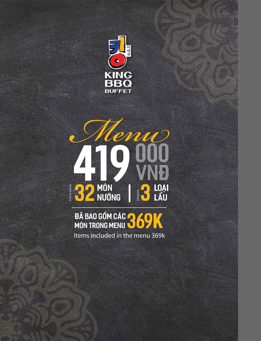 Menu King BBQ Buffet – Aeon Mall Tân Phú  11 