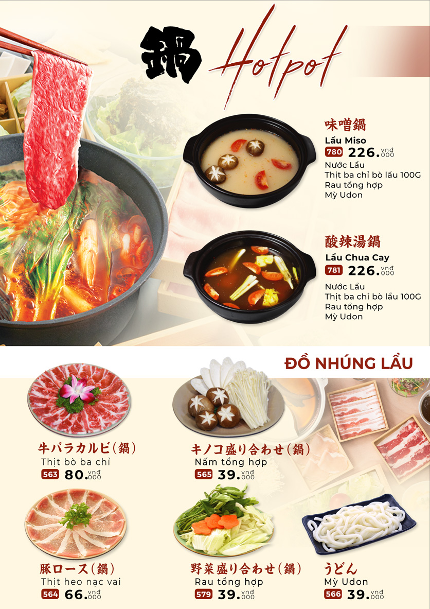 Menu Gyu-Kaku – Aeon Mall Long Biên 16 