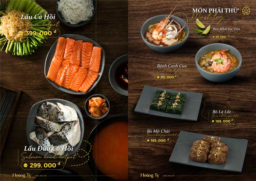 Menu Hoàng Ty Premium - Đường số 41 8 