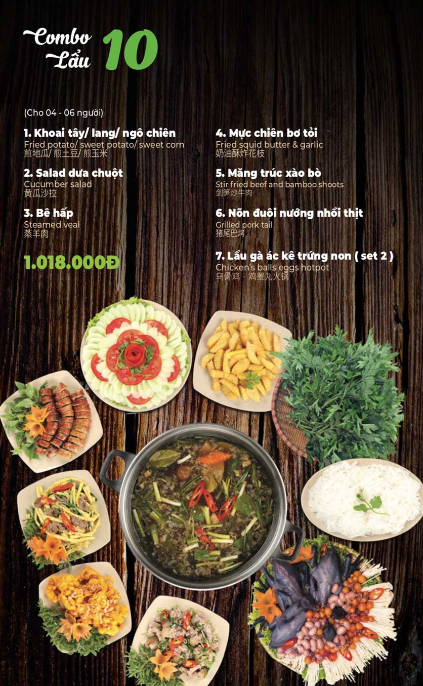 Menu Lẩu Sơn Tùng - Nguyễn Khánh Toàn 12 