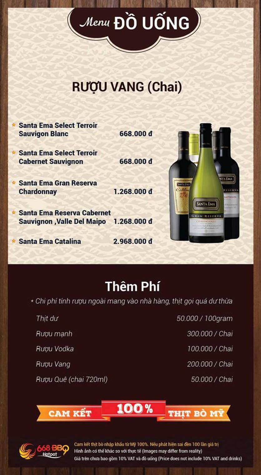 Menu 668 BBQ & Hotpot - Vũ Phạm Hàm 14 