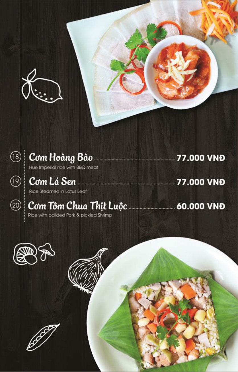 Menu Món Huế – Trần Duy Hưng 15 