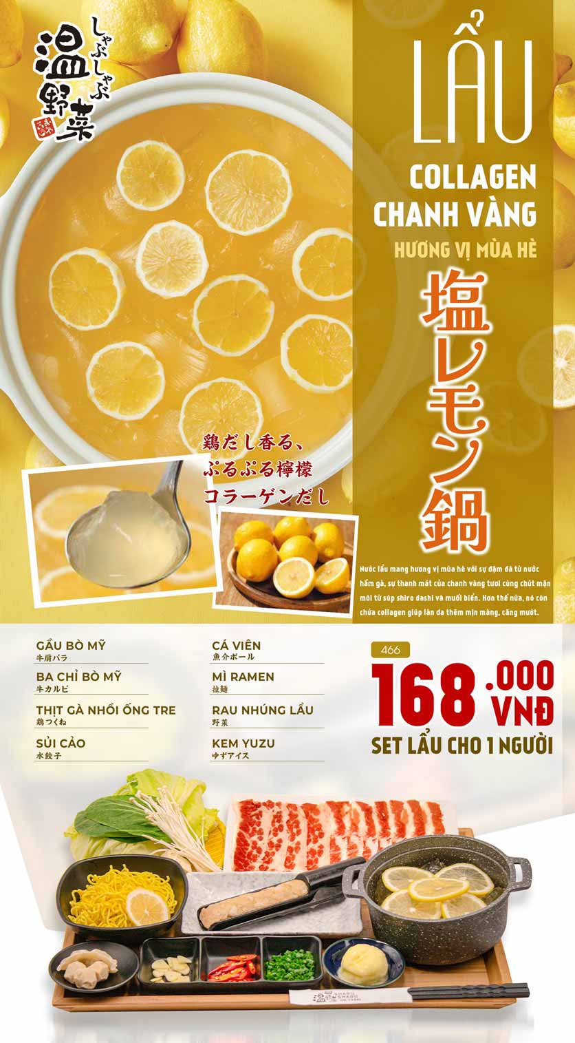 Menu On-Yasai Shabu Shabu - Tân Phú 2 