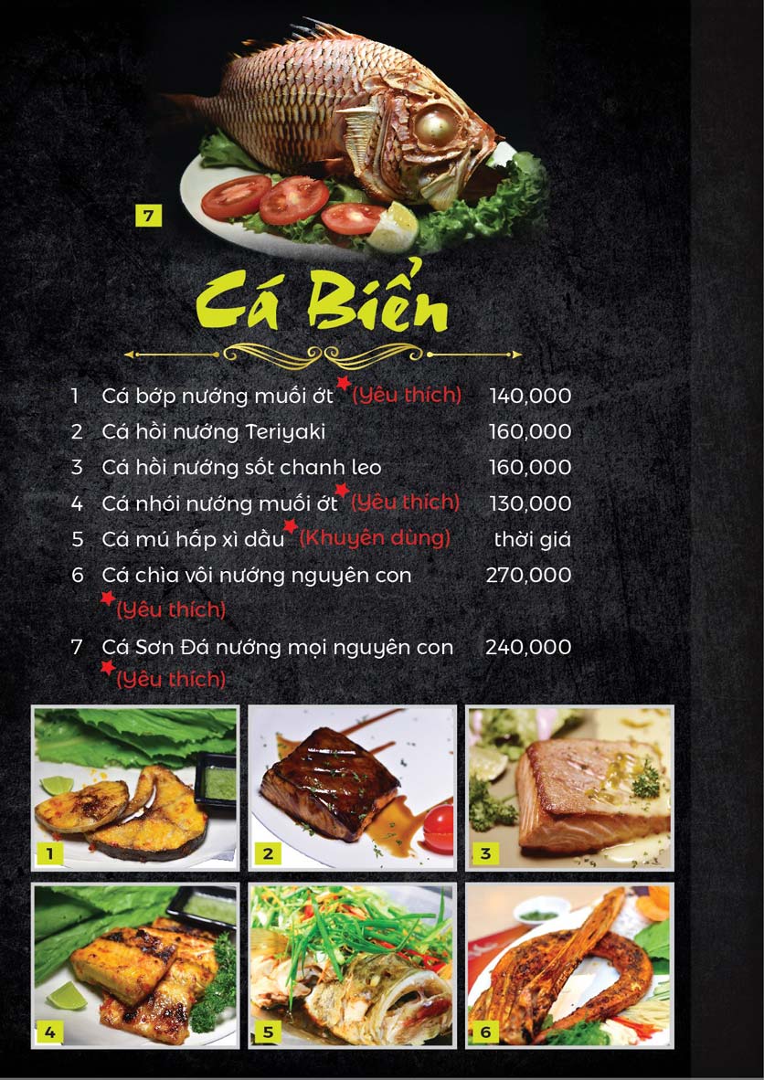 Menu Organic Restaurant - Hồ Nghinh 22 