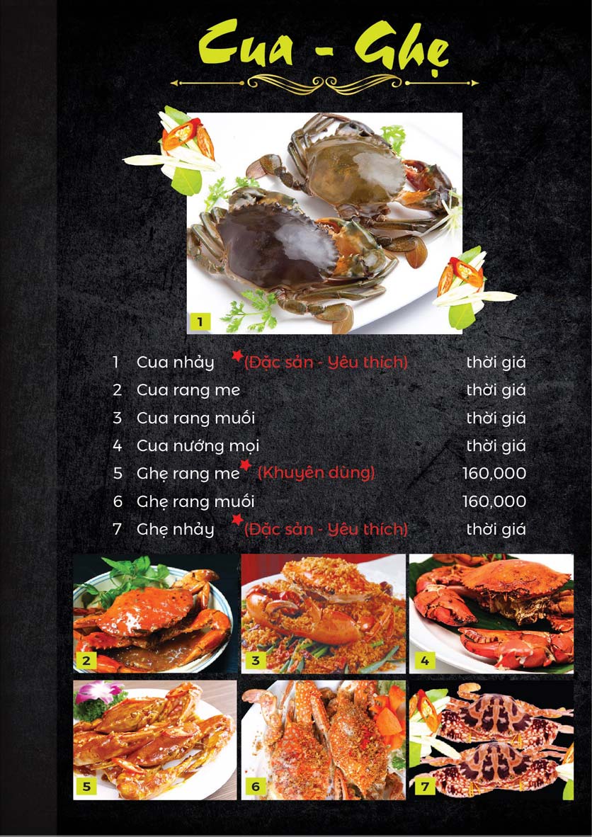 Menu Organic Restaurant - Hồ Nghinh 23 