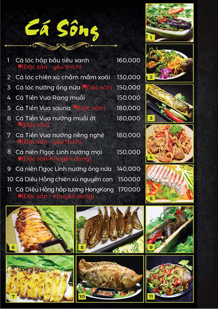 Menu Organic Restaurant - Hồ Nghinh 24 