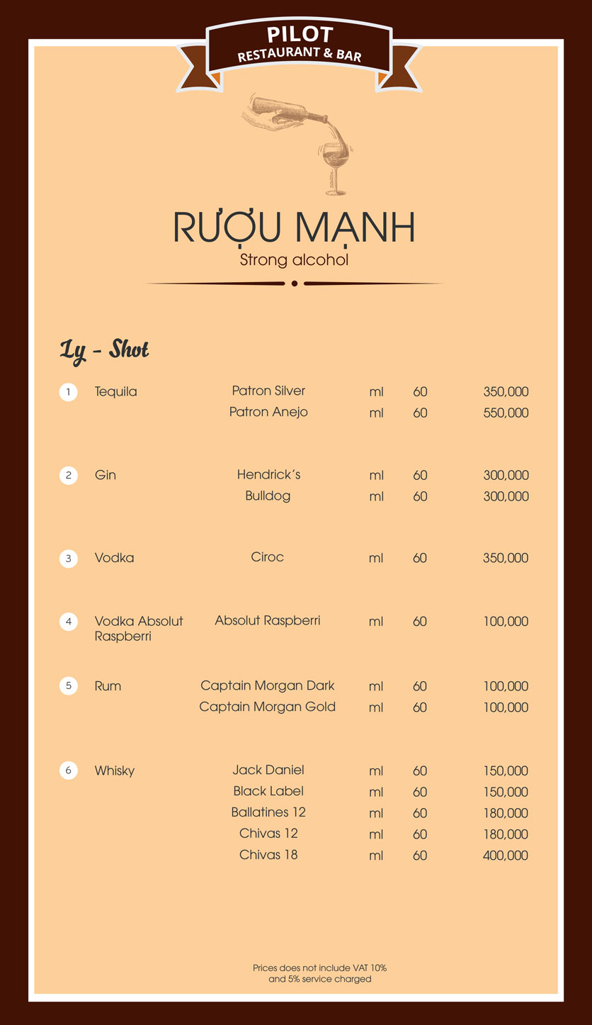 Menu Parosand Sky Bar Restaurant - Lạc Long Quân  13 