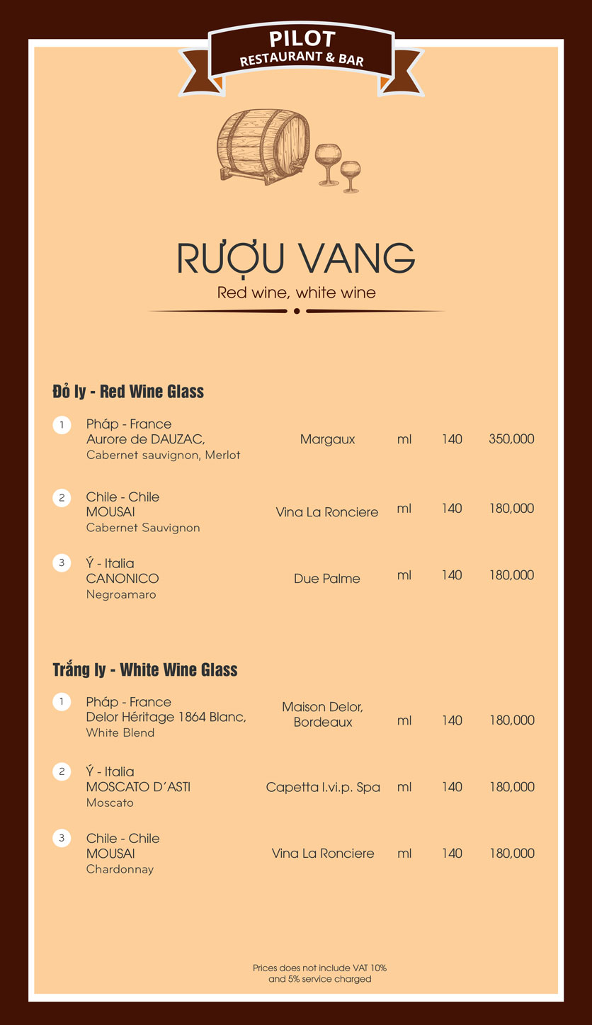 Menu Parosand Sky Bar Restaurant - Lạc Long Quân  16 