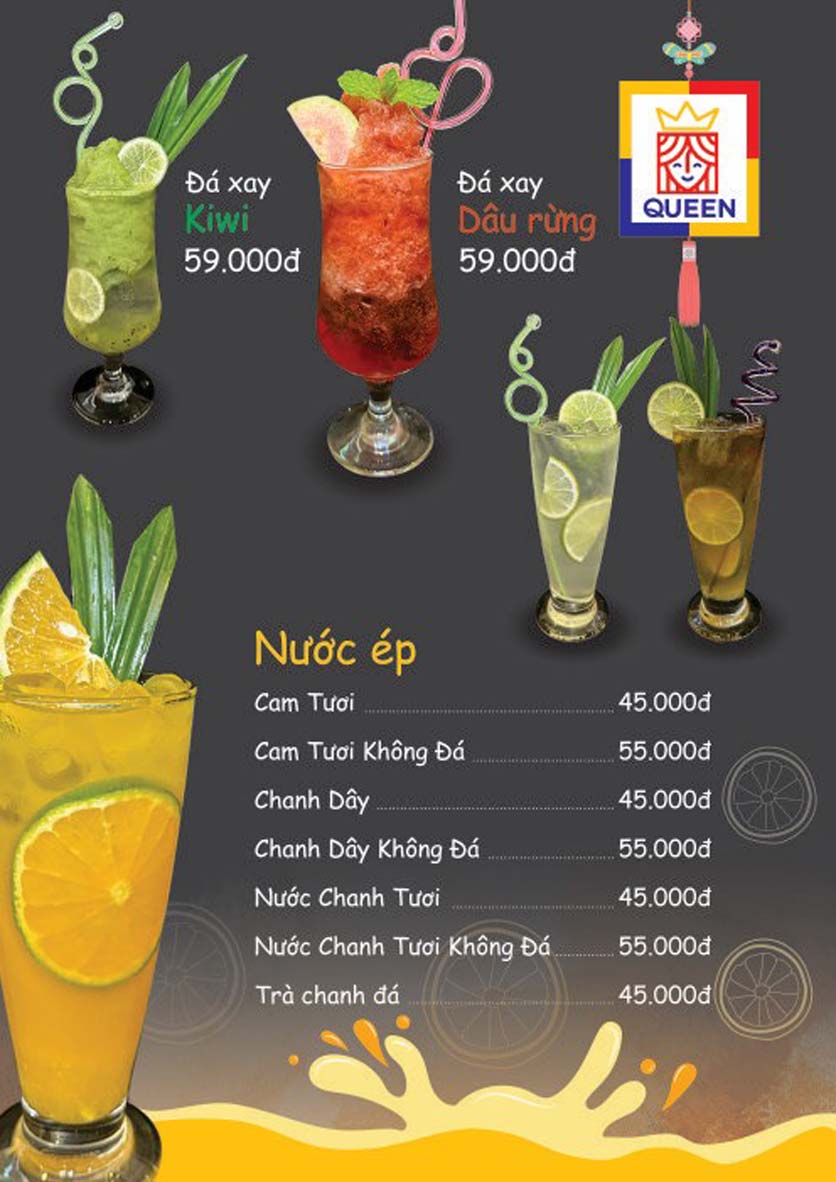 Menu Queen BBQ Buffet - Hoàng Hoa Thám 13 