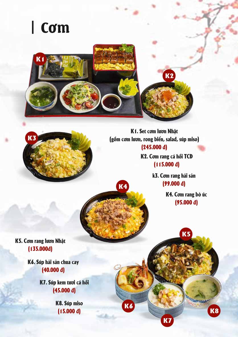 Menu Sio Sushi - Lê Đại Hành 12 