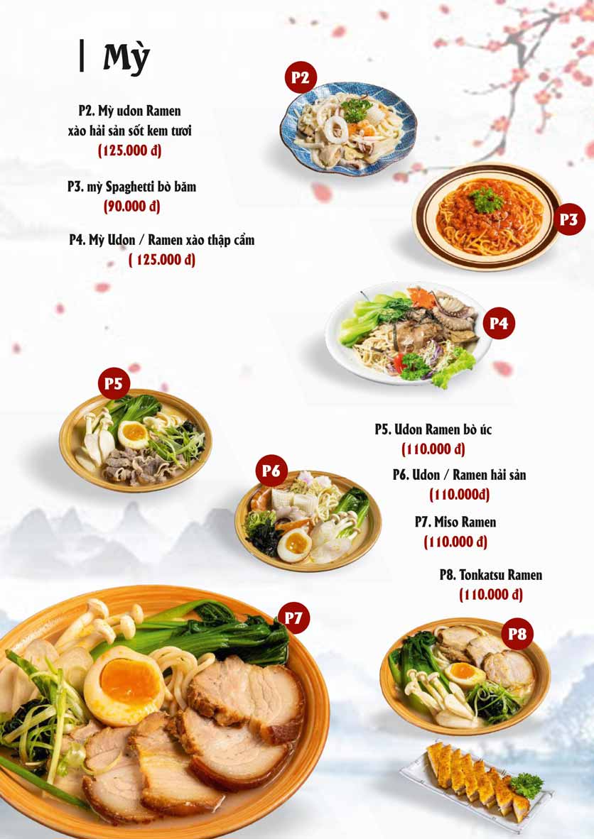 Menu Sio Sushi - Lê Đại Hành 13 