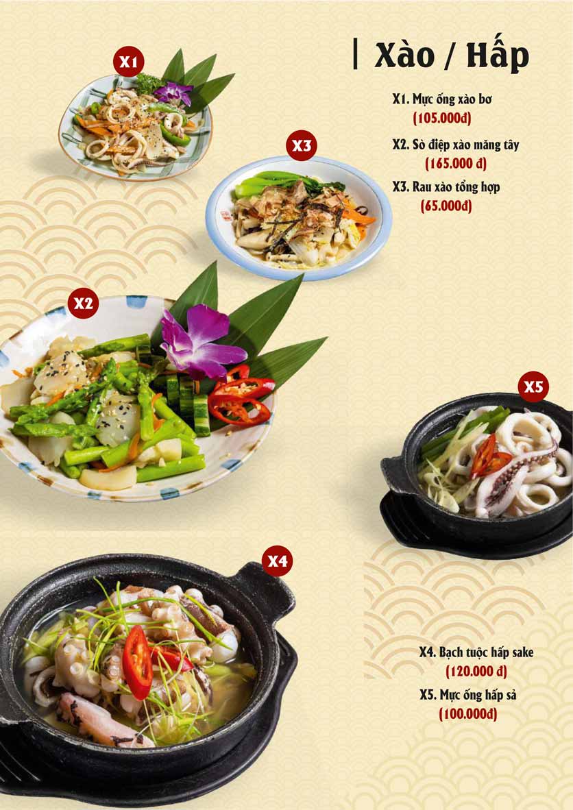 Menu Sio Sushi - Lê Đại Hành 14 