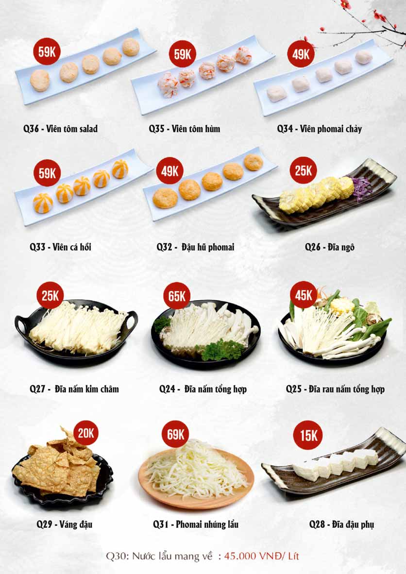 Menu Sio Sushi - Lê Đại Hành 17 