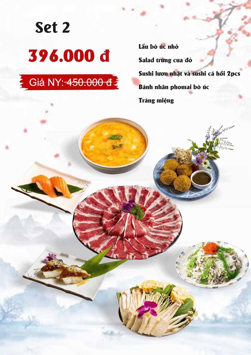 Menu Sio Sushi - Lê Đại Hành 18 
