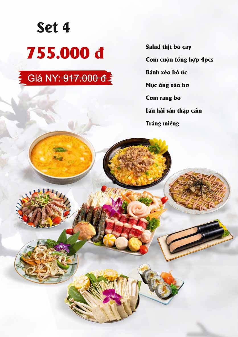Menu Sio Sushi - Lê Đại Hành 19 
