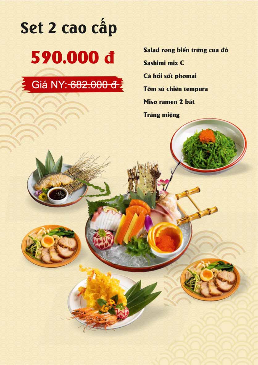 Menu Sio Sushi - Lê Đại Hành 21 
