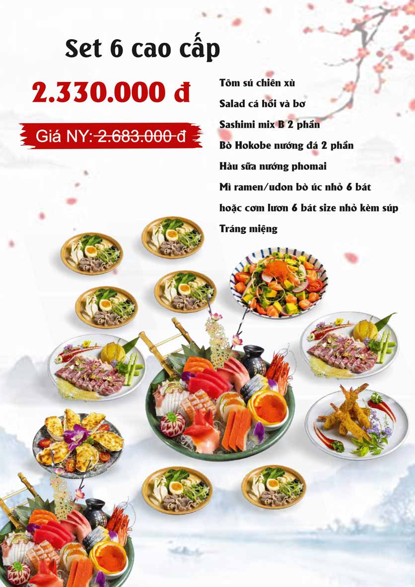 Menu Sio Sushi - Lê Đại Hành 23 