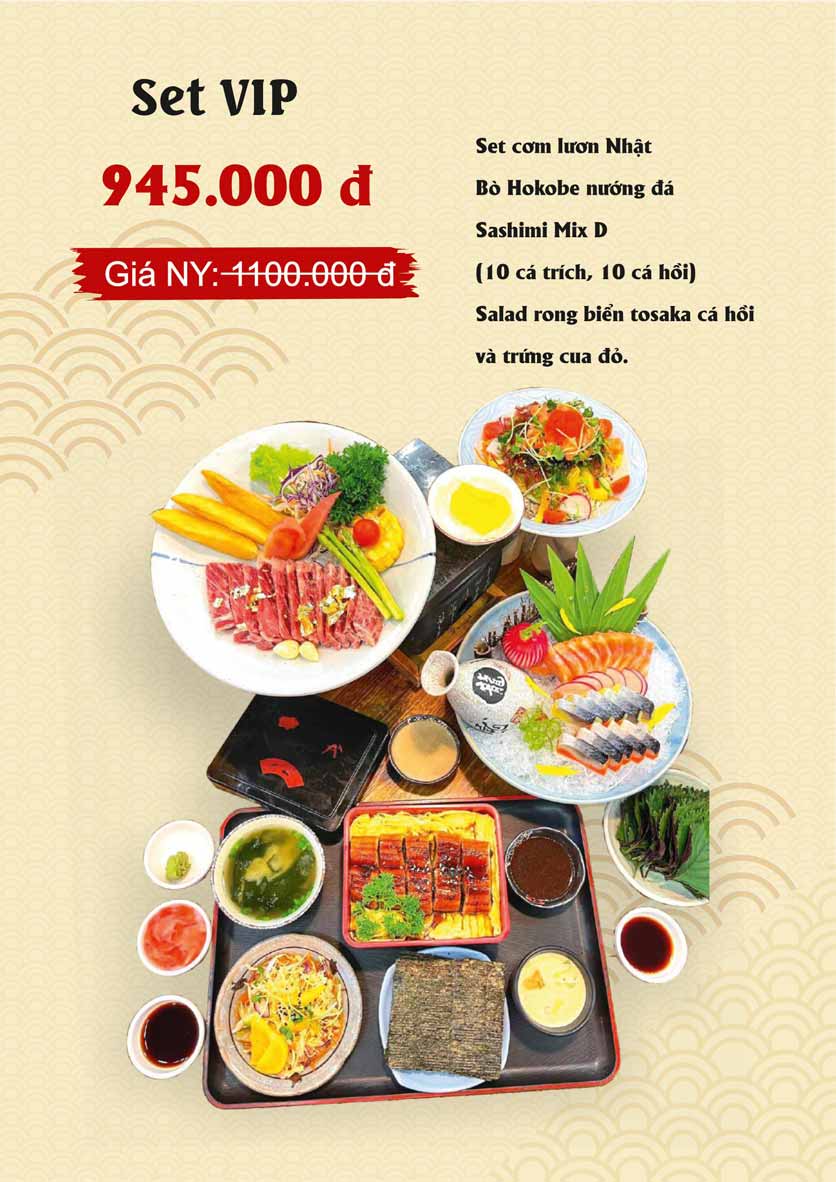 Menu Sio Sushi - Lê Đại Hành 24