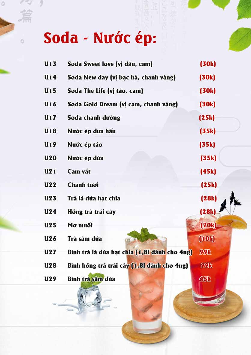 Menu Sio Sushi - Lê Đại Hành 27 