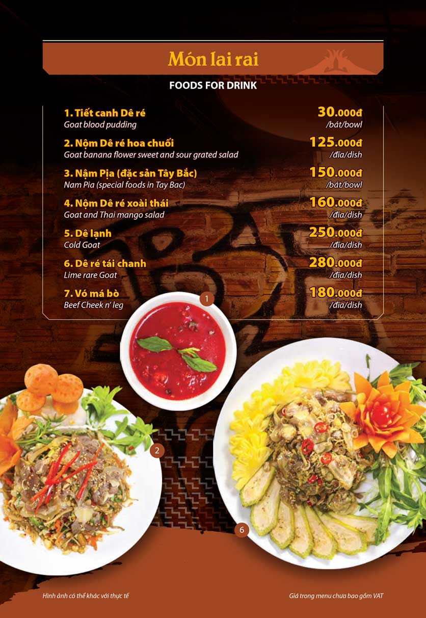 Menu Dê Ré Song Dương - Trần Kim Xuyến  4 