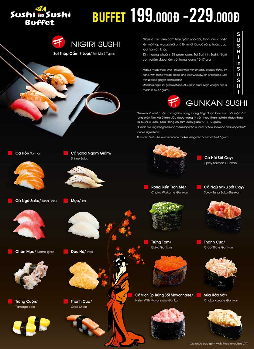 Menu Sushi in Sushi - Nowzone 2 