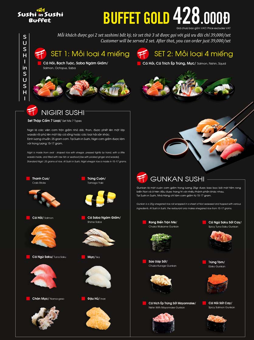 Menu Sushi in Sushi - Nowzone 10 