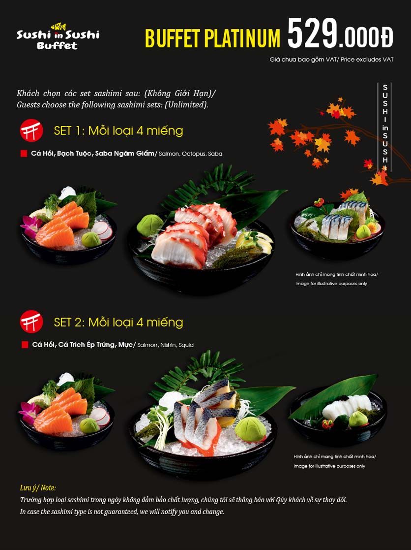 Menu Sushi in Sushi - Nowzone 13 