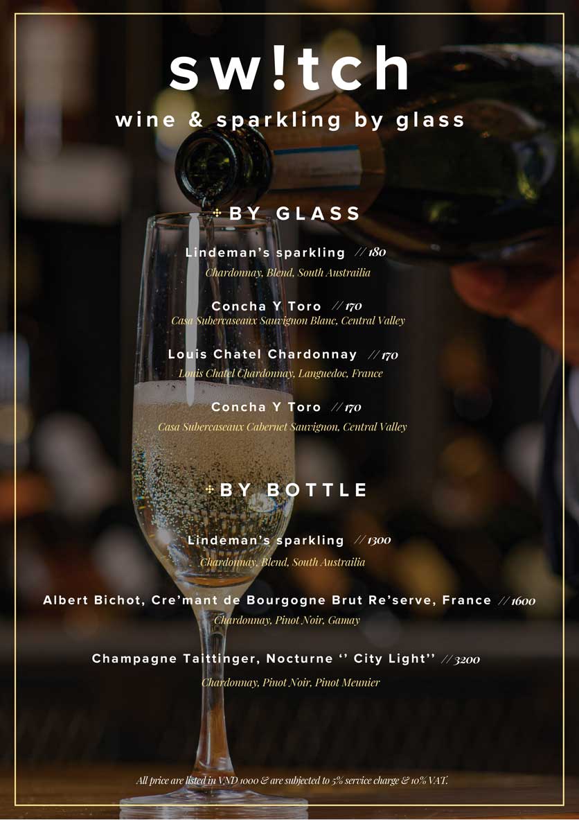 Menu Switch - Wine & Cocktail Bar - Ngô Đức Kế  5 