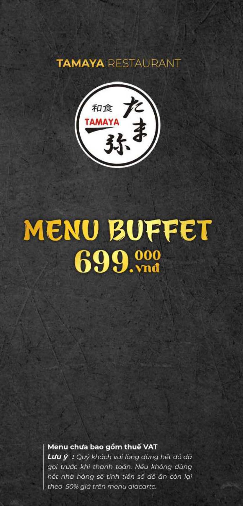 Menu Tamaya Japanese Restaurant - Hai Bà Trưng 1 