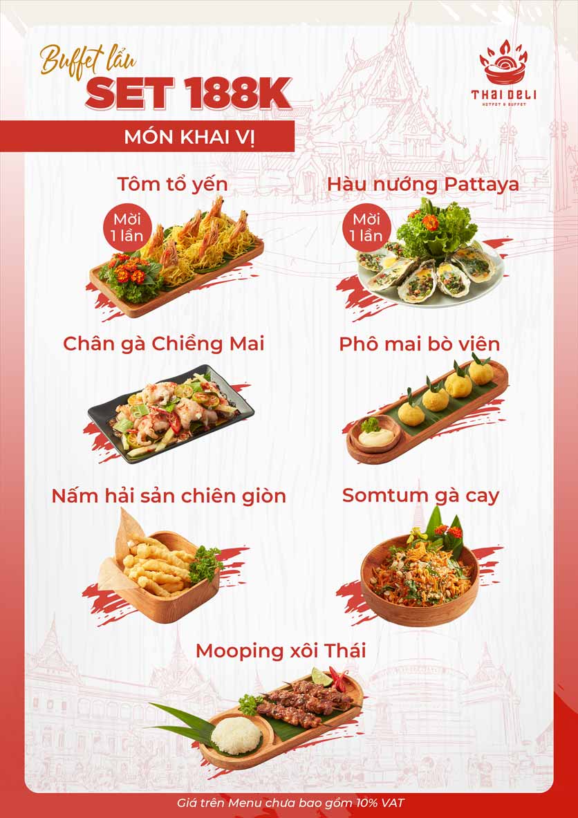 Menu Thai Deli - Buffet Lẩu Thái - Quan Hoa    1 