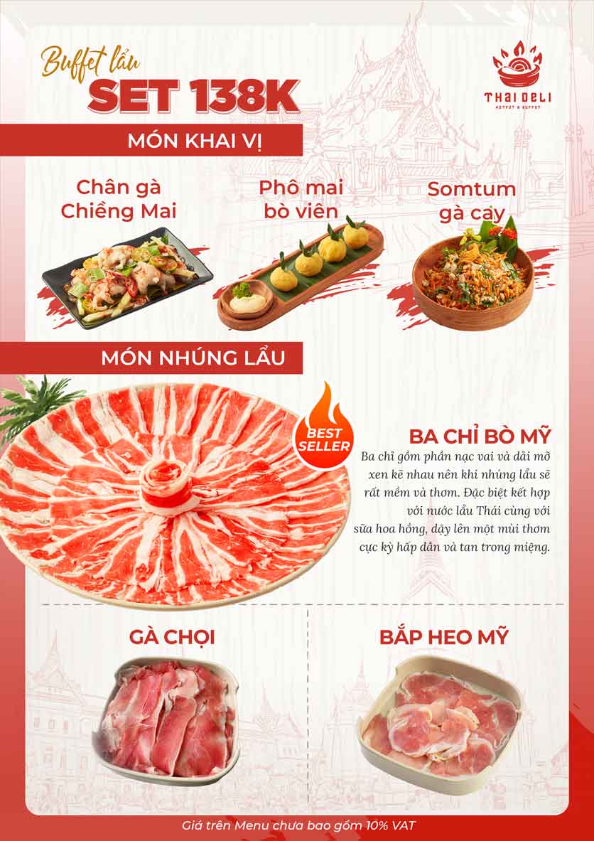 Menu Thai Deli - Buffet Lẩu Thái - Quan Hoa    5 