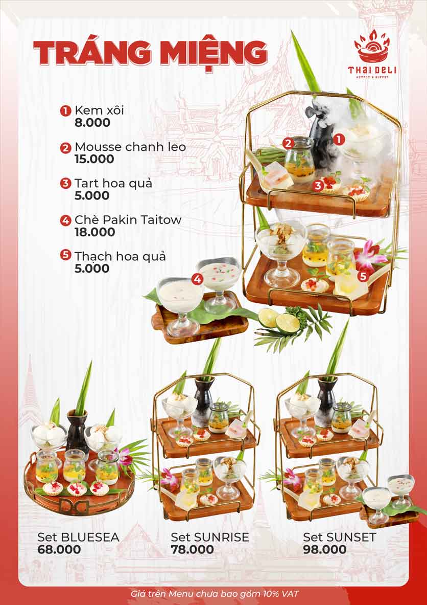Menu Thai Deli - Buffet Lẩu Thái - Quan Hoa    7 
