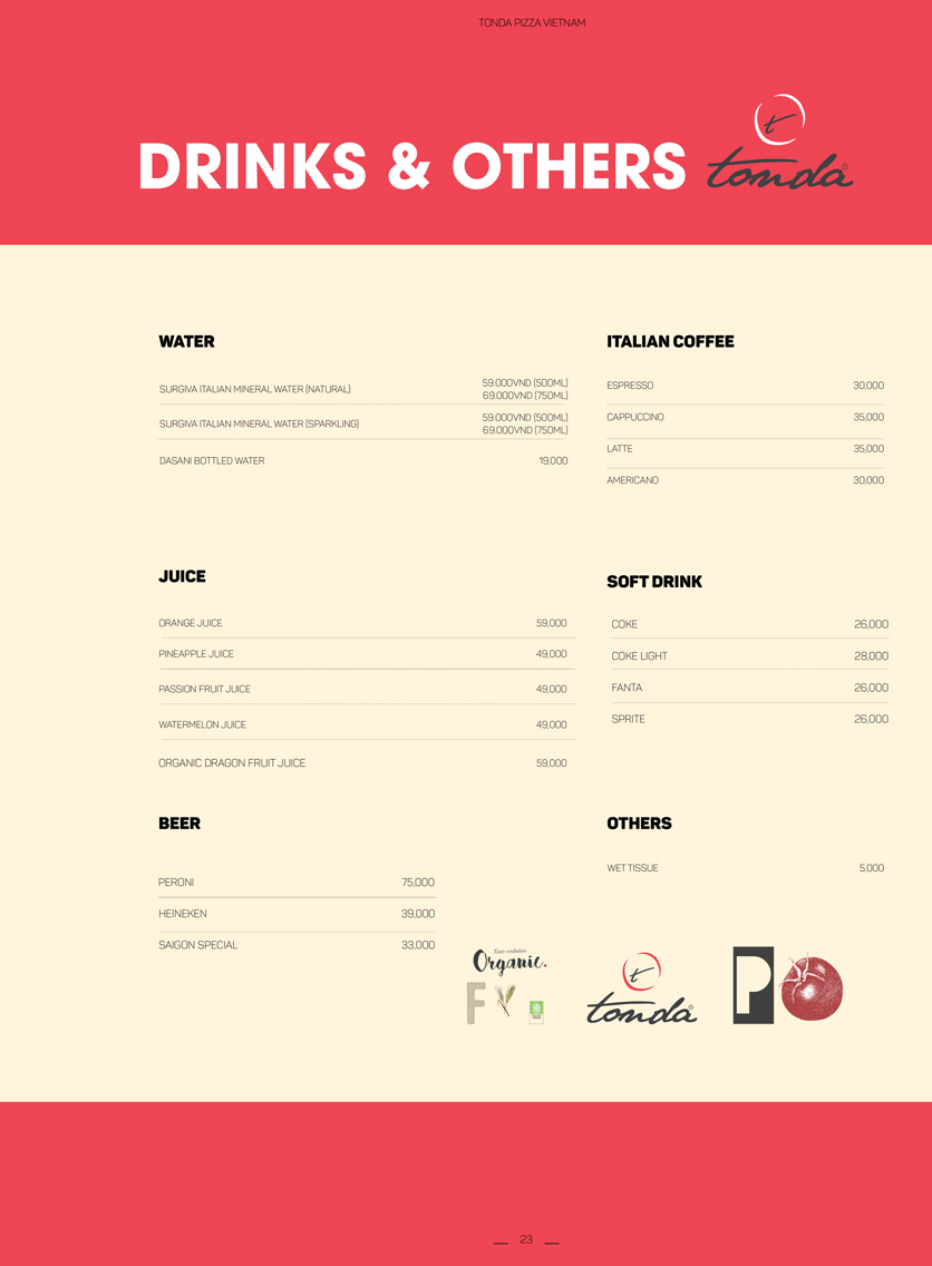 Menu Pizza Tonda - Crescent Mall   13 