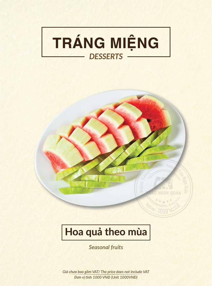 Menu Trâu Ngon Quán - Lê Văn Thiêm 18 