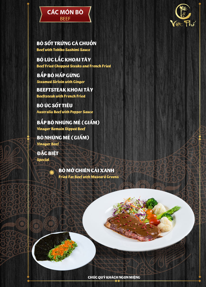 Menu Việt Phố - 45,47,49 Lê Quý Đôn  18 