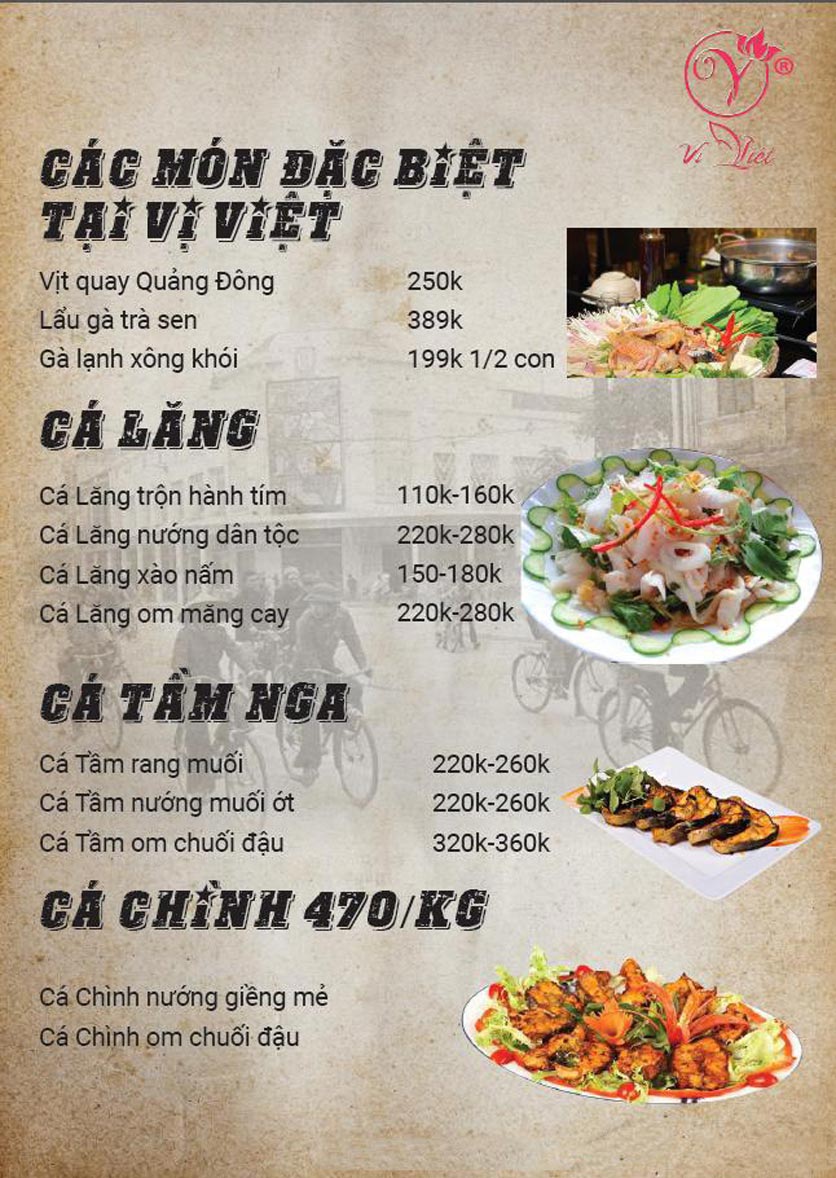 Menu Vị Việt - Huỳnh Thúc Kháng 3 