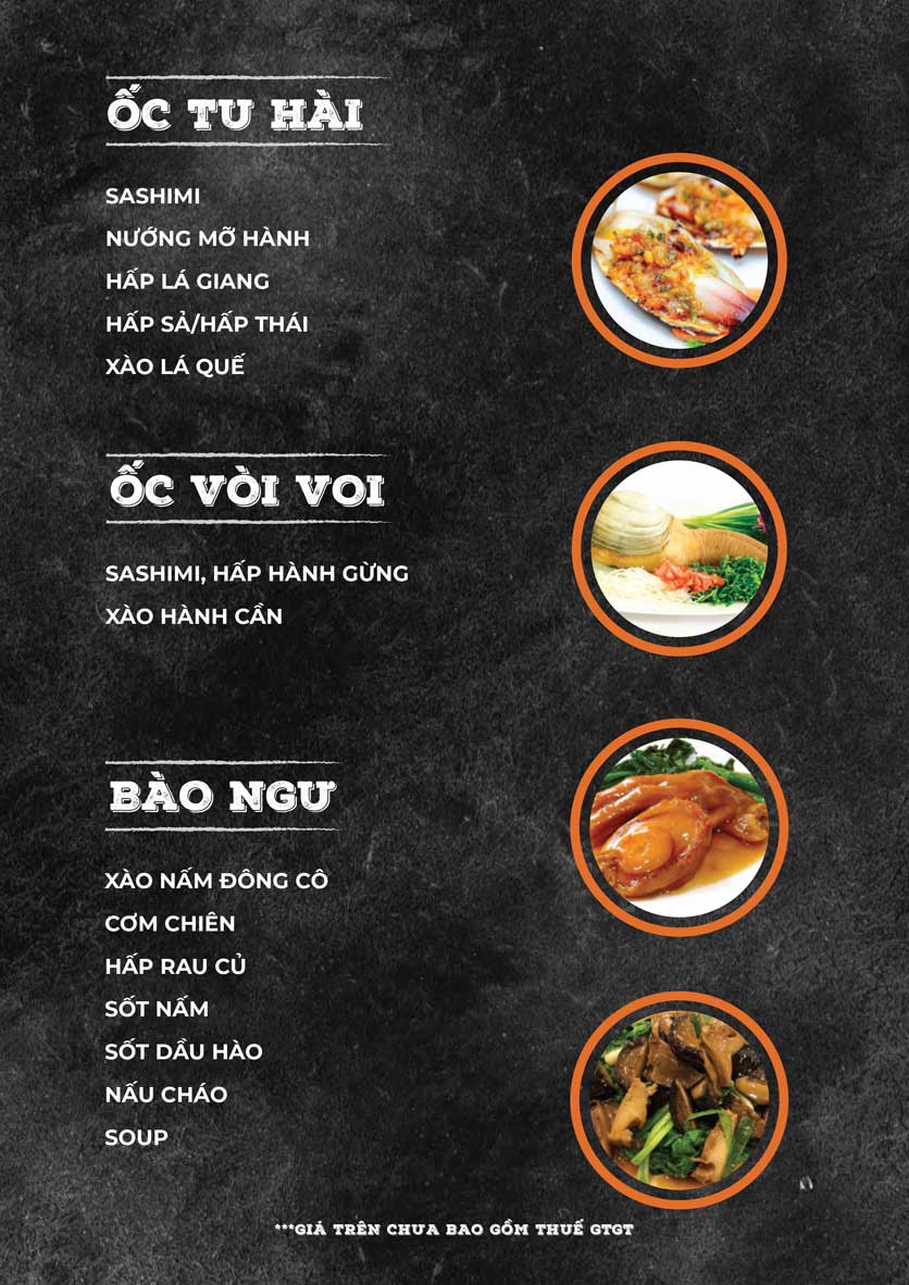 Menu ZooZoo - Phạm Văn Đồng 12 