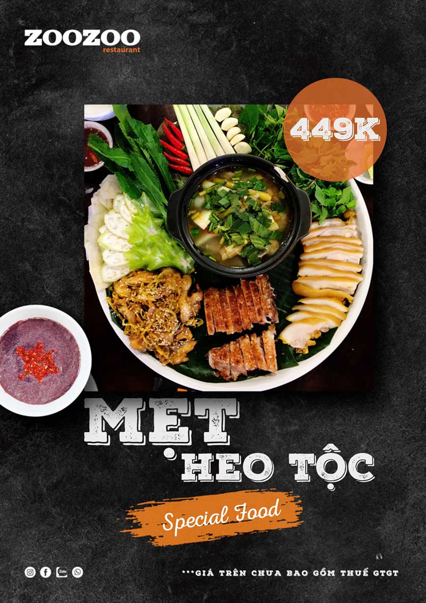 Menu ZooZoo - Phạm Văn Đồng 22 