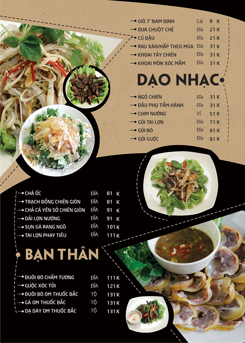 Menu Nhất Lẩu - Kim Mã 3