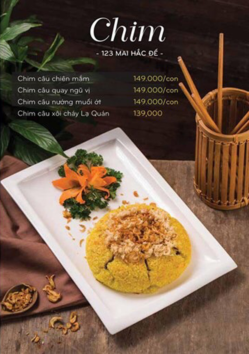 Menu Lạ Quán - Mai Hắc Đế 2