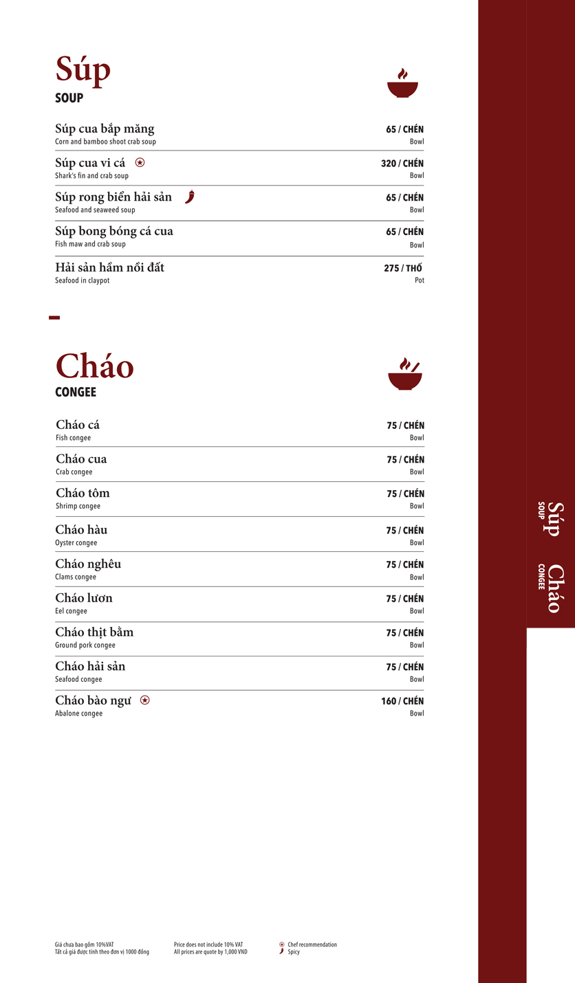 Menu Ngọc Sương Sài Gòn - Sương Nguyệt Ánh 13 