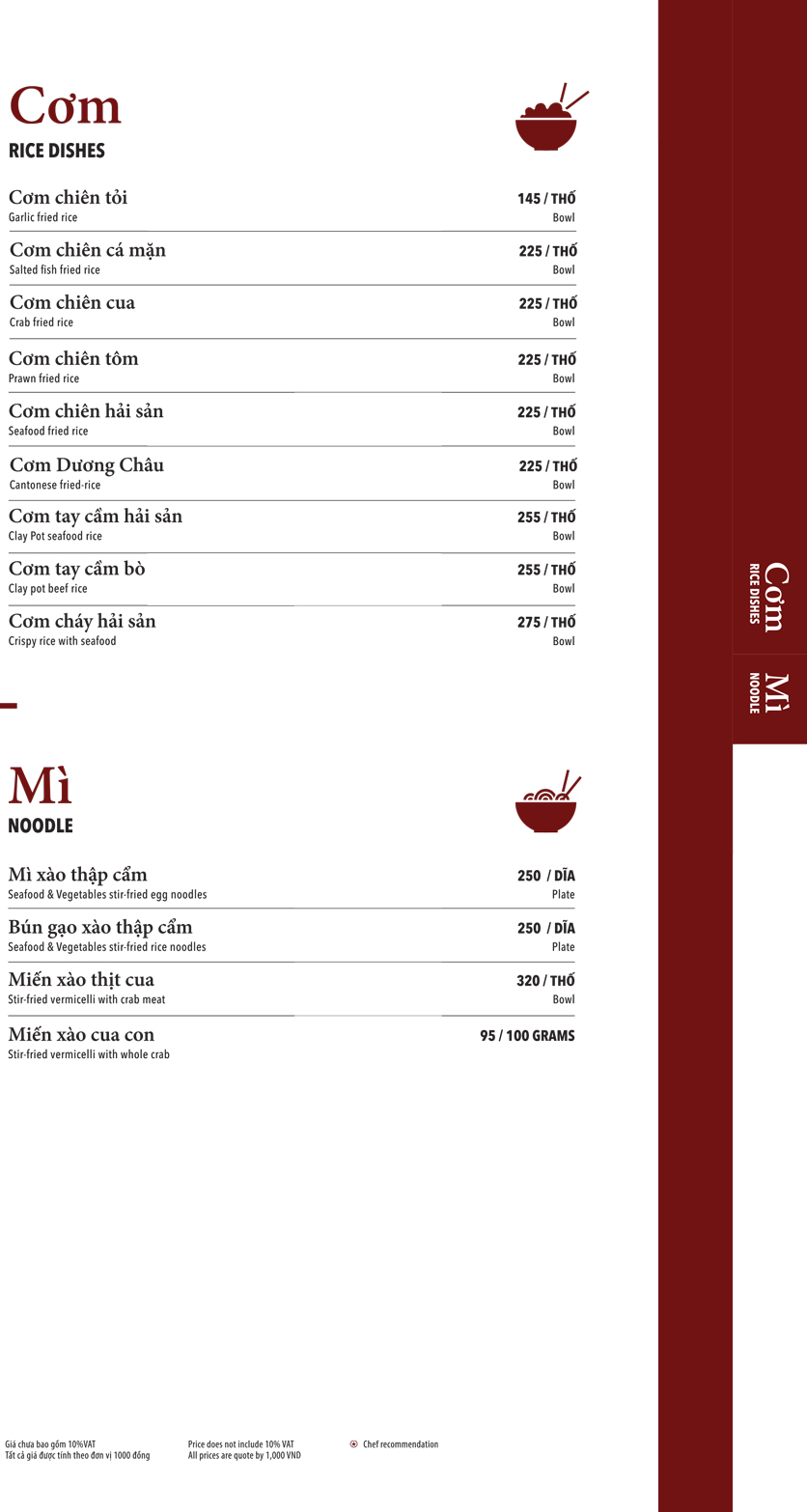 Menu Ngọc Sương Sài Gòn - Sương Nguyệt Ánh 15 