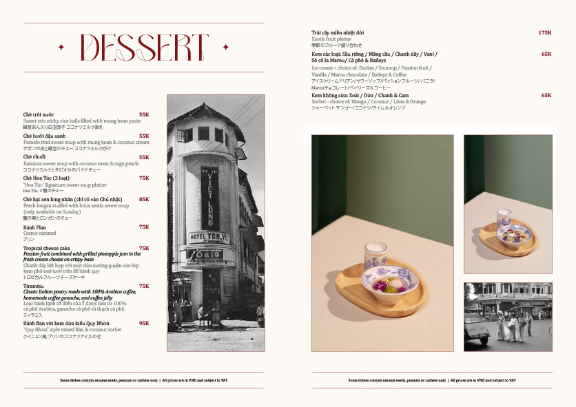 Menu Hoa Túc - Hai Bà Trưng 6 