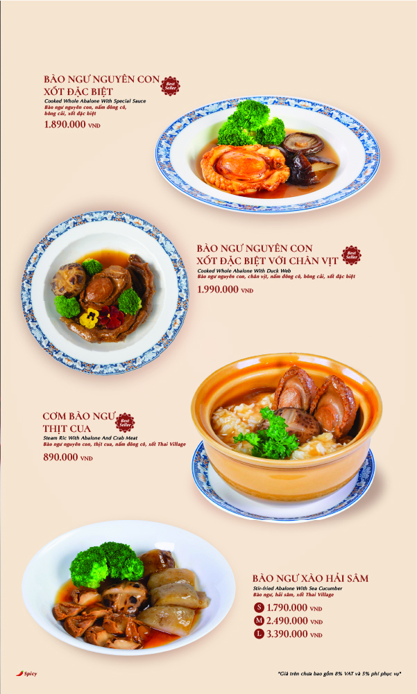 Menu Thai Village Restaurant - Lý Tự Trọng 4