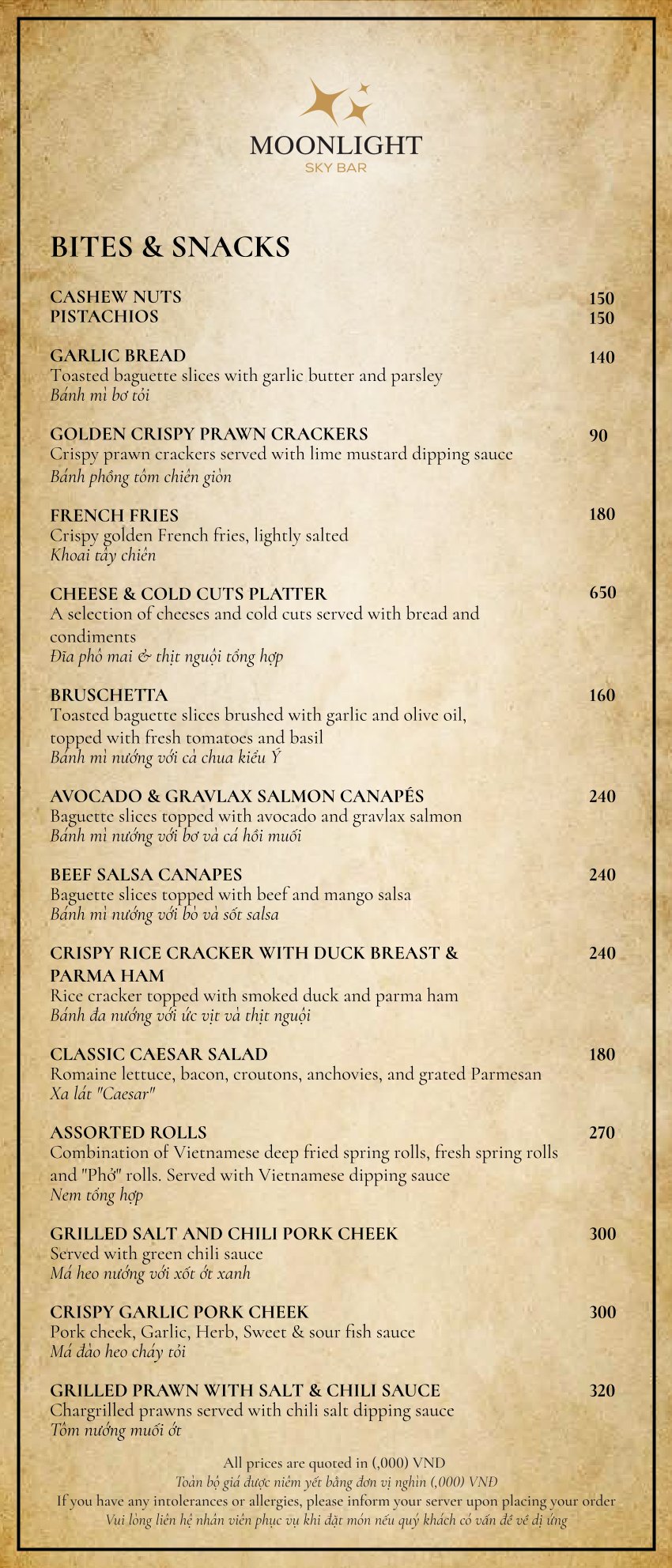 Menu Hugo BBQ - Đê La Thành 3