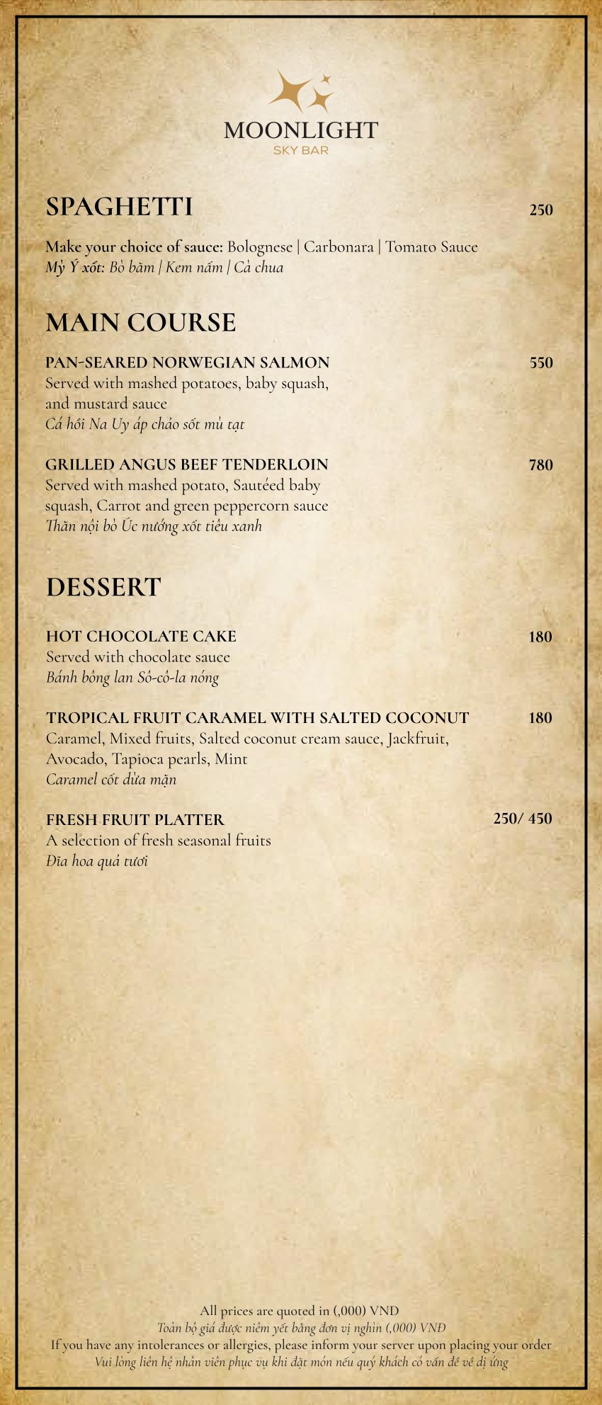 Menu Hugo BBQ - Đê La Thành 4