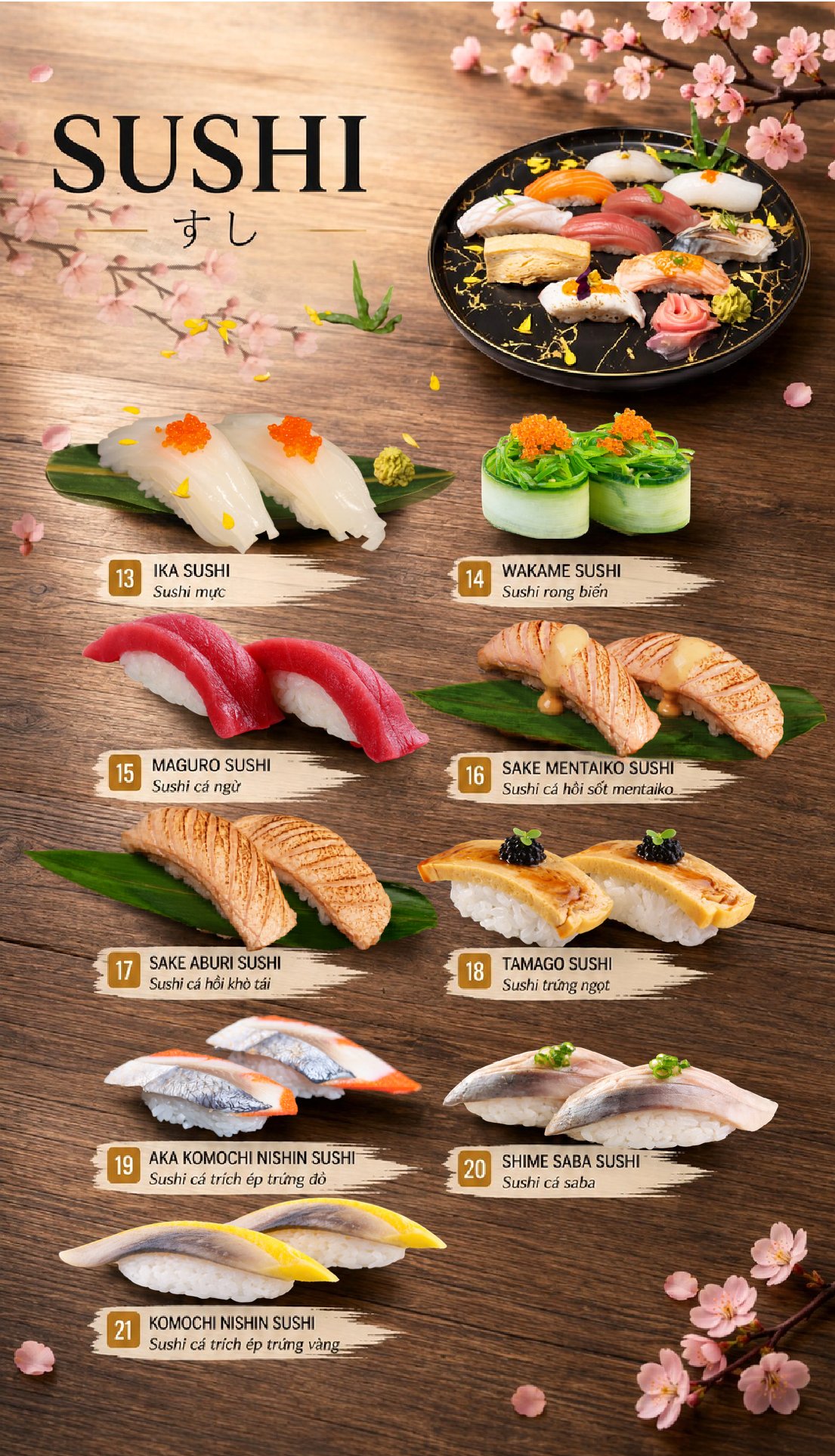 Menu Tamaya Japanese Restaurant - Hai Bà Trưng 6
