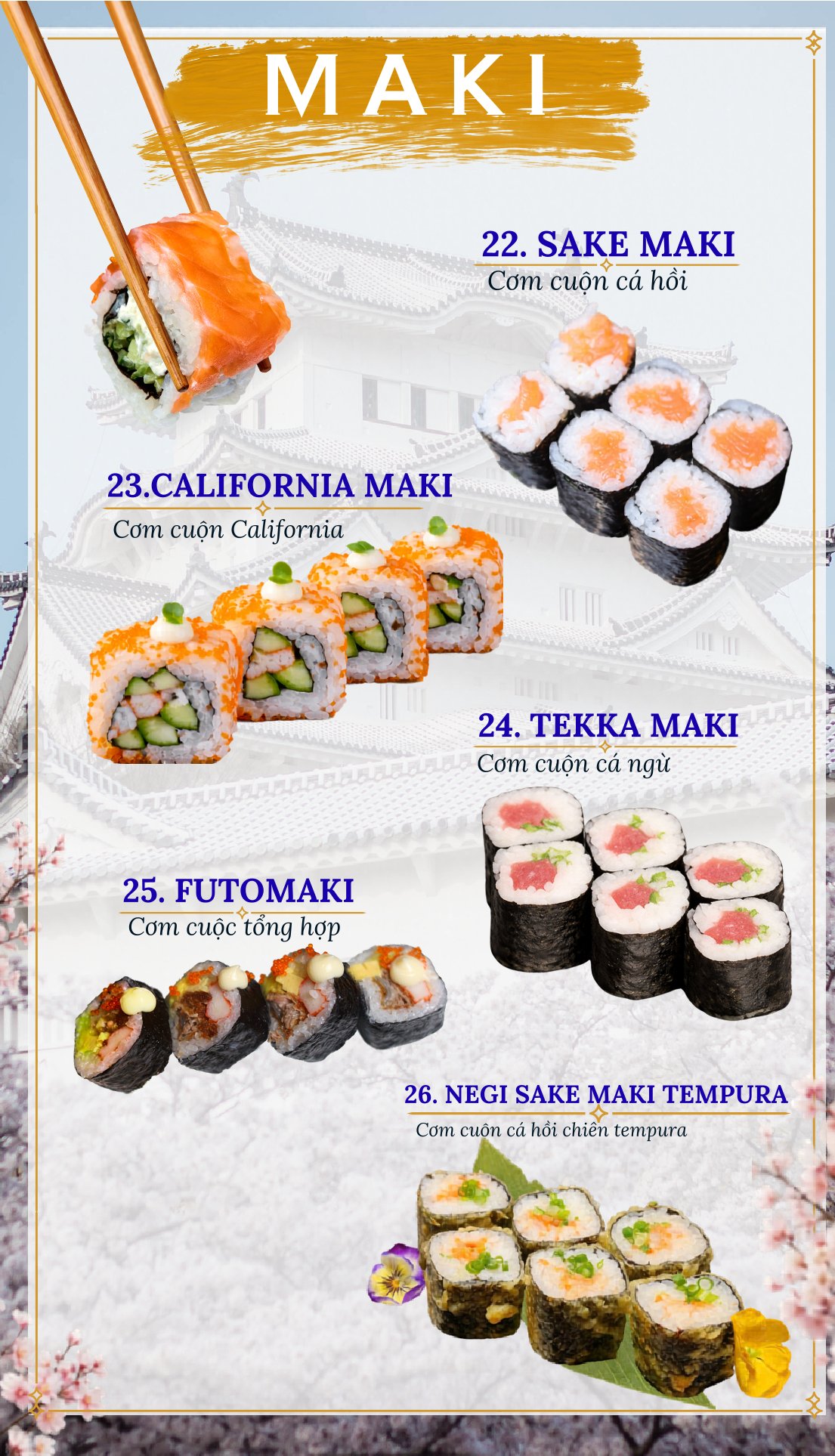 Menu Tamaya Japanese Restaurant - Hai Bà Trưng 7