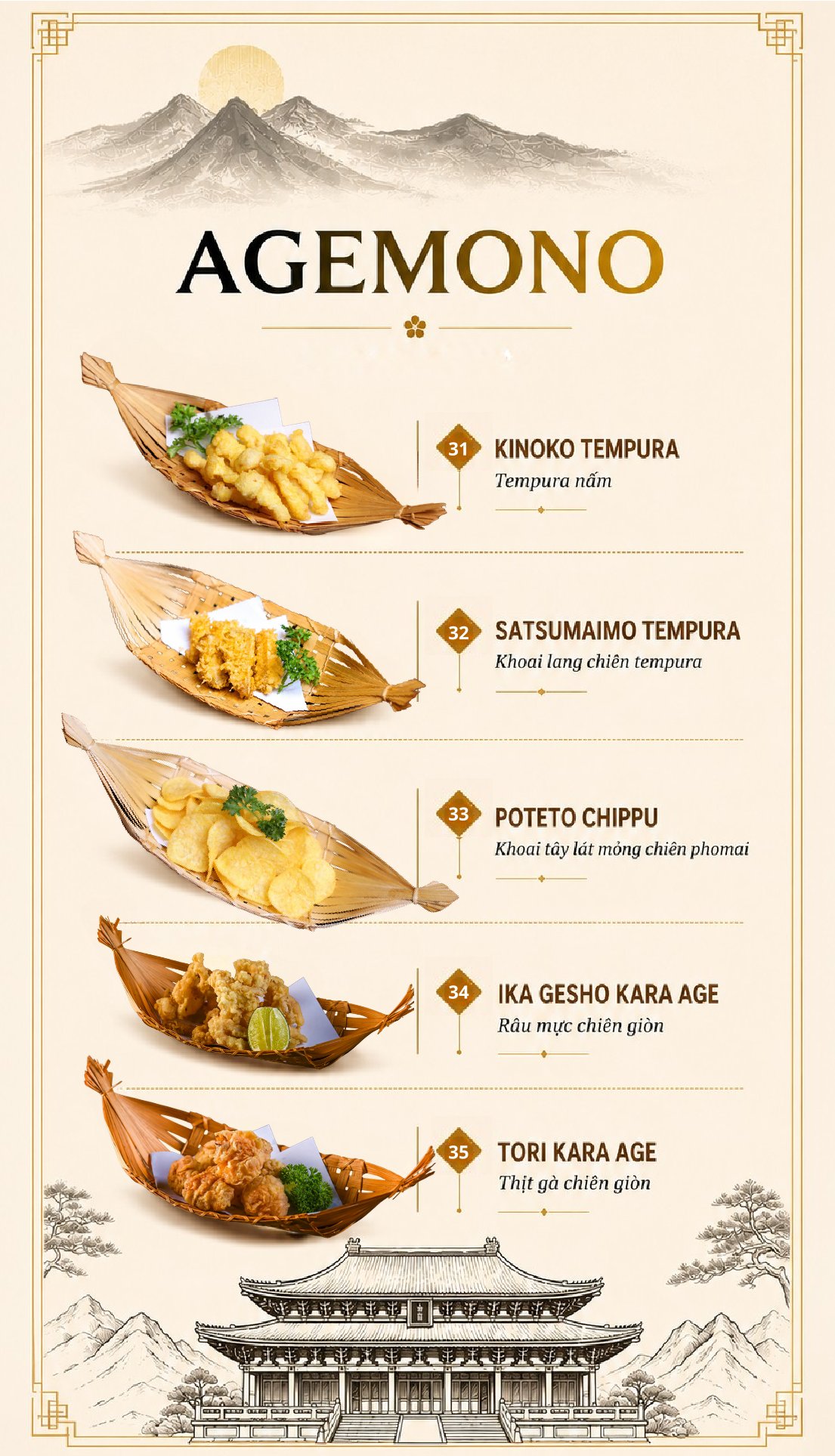 Menu Tamaya Japanese Restaurant - Hai Bà Trưng 9 