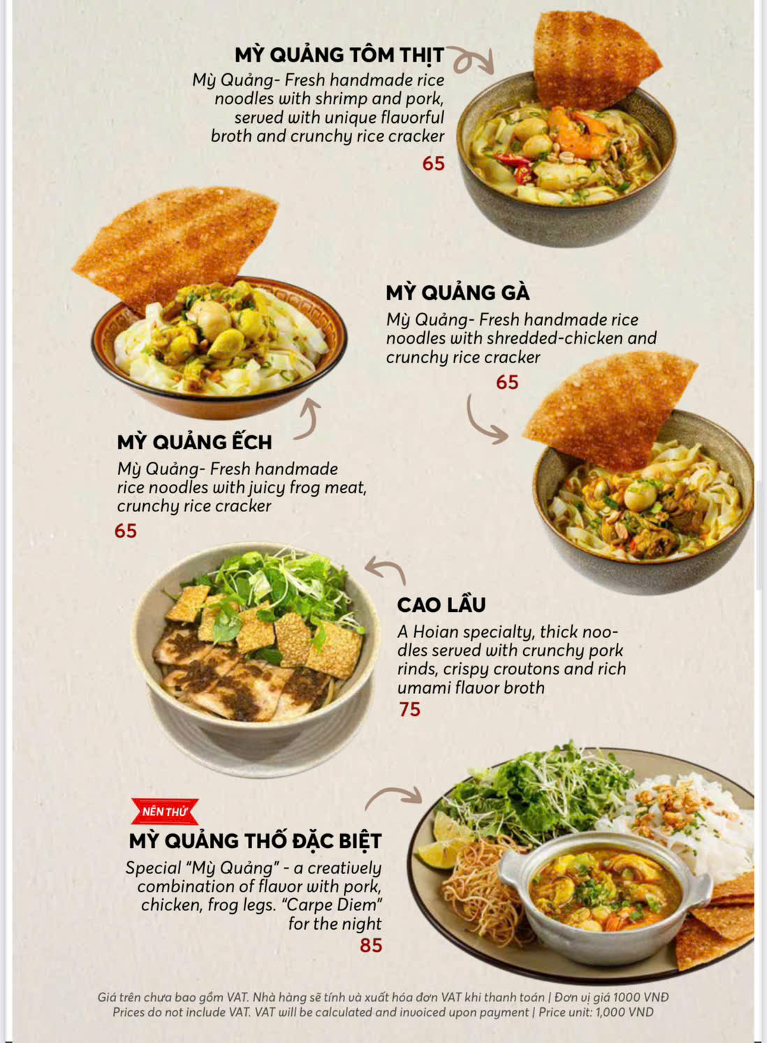 Menu Cổ Cò Cuisine - Trung Hoà 7